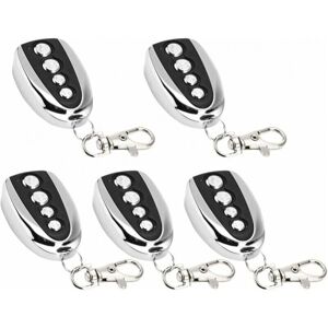 Ymyny - Pack of electric garage door opener remote control, 433 MHz cloning, universal garage door opener, electric cloning (5 pieces)