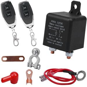 TLILY Remote Battery Disconnect Switch, Wireless Control 12V 200A Dual Switch