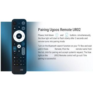 TLILY Replace UR02 BT Voice Remote Control Built-in Mic for AM8 PRO AM6B AM6 PLUS X4 X4Q Cube Pro Extra TOX1 TOX3 TOX4