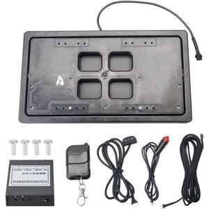 TLILY Universal Front Rear License Plate Frame Electric Remote Control Flip Hidden Bracket Holder, Waterproof