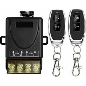 COOCHEER This RC 433MHz high-performance radio remote control switch, AC 220V/240V/110V 30A RF remote control for lamps, water pumps, household appliances COOCHEER This RC 433MHz high-performance radio remote control switch, AC 220V/240V/110V 30A RF remote control for lamps, water pumps, household appliances