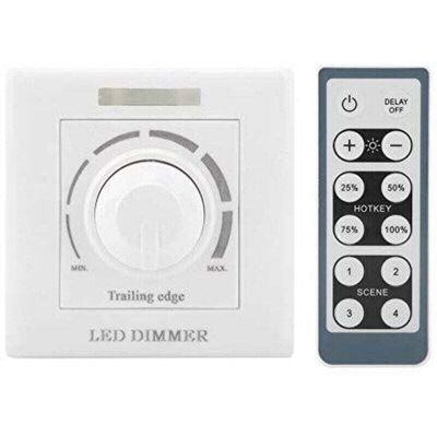 SNQ LED dimmer switch, 220V 200W with infrared remote control, universal LED dimmer switch, light dimmer button, dimmer switch. SNQ LED dimmer switch, 220V 200W with infrared remote control, universal LED dimmer switch, light dimmer button, dimmer switch.