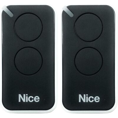 OEM Original 2-channel Nice Inti2 Black Radio Remote Control Transmitter - 2 Pieces OEM Original 2-channel Nice Inti2 Black Radio Remote Control Transmitter - 2 Pieces