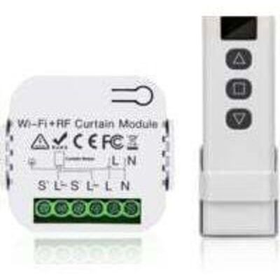 COOCHEER Roller shutter control set, roller shutter motor control, radio remote control + receiver module, range up to 100 m, switch for roller shutters, COOCHEER Roller shutter control set, roller shutter motor control, radio remote control + receiver module, range up to 100 m, switch for roller shutters,