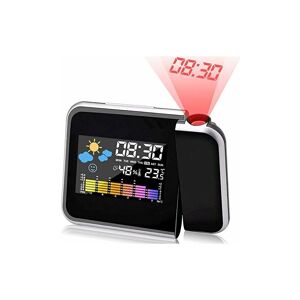 HÉLOISE Alarm clock with projection, led projection alarm clock, digital projection alarm clock, usb charging/LCD screen illumination/180°