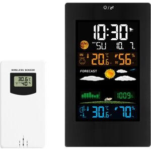 AOUGO Weather Station with Outdoor Sensor, Indoor and Outdoor Digital Hygrometer Thermometer, Wireless Weather Station with Temperature, Humidity, Weather