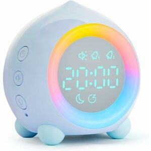 PESCE Kids Alarm Clock, Digital led Alarm Clock Lamp with usb Charging / Adjustable Snooze Alarm Clock & Bedside Lamp for Girls Boys, Automatic Display