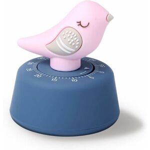 Cartoon Bird Timer Kichten Timer for Baking Cooking Timers Clock for Reading Learning Time Manager Yoga Fitness Work (Color : Pink) - Rhafayre