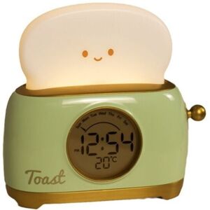 Tlily - Children'S Sleep Alarm Clock with led Night Light Digital Display Temperature Monitoring for Bedroom-Cute Bedside