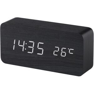 Linghhang - Black) Wooden Digital Alarm Clock with led Sound Control, Dual usb Battery Powered, Silent Wooden Clock with led, Home Decorations Linghhang - Black) Wooden Digital Alarm Clock with led Sound Control, Dual usb Battery Powered, Silent Wooden Clock with led, Home Decorations