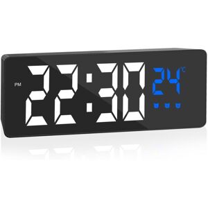 WOIYIC Digital Alarm Clock, Large Screen with Temperature Display, Bedside Clock, USB Powered Alarm Clock, Alarm Clock with 3 Snooze Modes, 12/24 Hours, WOIYIC Digital Alarm Clock, Large Screen with Temperature Display, Bedside Clock, USB Powered Alarm Clock, Alarm Clock with 3 Snooze Modes, 12/24 Hours,