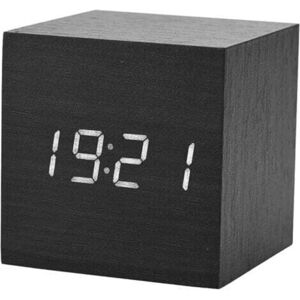 TEHTUY Digital alarm clock, LED digital clock with date display, temperature, 3 alarms, 4 brightness levels, battery or USB powered [Black, wood, white TEHTUY Digital alarm clock, LED digital clock with date display, temperature, 3 alarms, 4 brightness levels, battery or USB powered [Black, wood, white