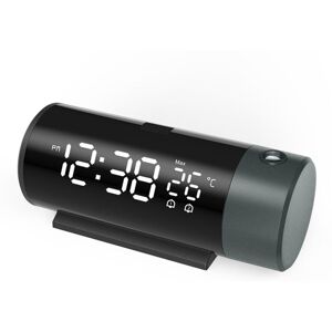 WOIYIC Dual Digital Alarm Clock with LED Projector, Thermometer, Desk, Bedroom, Bedside, 180° Rotation, Projection, Snooze, USB Charger for Phone WOIYIC Dual Digital Alarm Clock with LED Projector, Thermometer, Desk, Bedroom, Bedside, 180° Rotation, Projection, Snooze, USB Charger for Phone