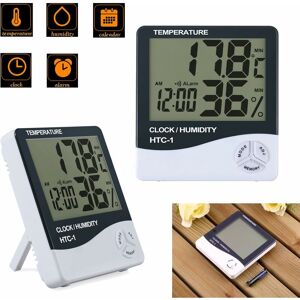 Mumu - Packages lcd Digital Hygrometer Thermometer Temperature Humidity Meter Indoor Clock -50°C +70°C, 10% 99%RH Mumu - Packages lcd Digital Hygrometer Thermometer Temperature Humidity Meter Indoor Clock -50°C +70°C, 10% 99%RH
