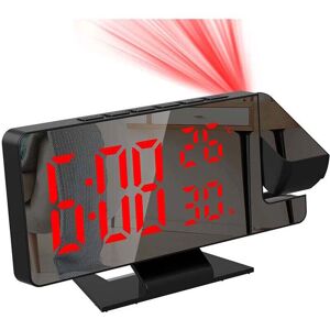 TORMATOR Projection alarm clock for bedroom, large digital clock with 180° projector, 12/24H, USB charging port, display TORMATOR Projection alarm clock for bedroom, large digital clock with 180° projector, 12/24H, USB charging port, display
