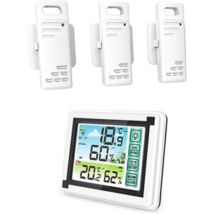 Tlily - Weather Station Alarm Clock Thermometer Hygrometer Touch Screen Wireless Outdoor Sensor Sunrise Sunset Hygrothermograph Tlily - Weather Station Alarm Clock Thermometer Hygrometer Touch Screen Wireless Outdoor Sensor Sunrise Sunset Hygrothermograph