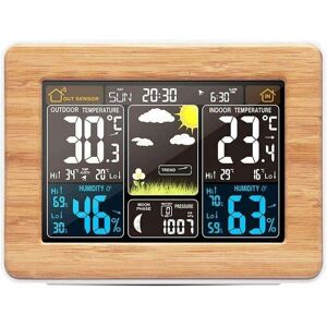 YMYNY Wireless Weather Station, Digital Wireless Weather Forecast with Temperature, Humidity, Barometric Alarm Clock, lcd Digital Weather Station with YMYNY Wireless Weather Station, Digital Wireless Weather Forecast with Temperature, Humidity, Barometric Alarm Clock, lcd Digital Weather Station with