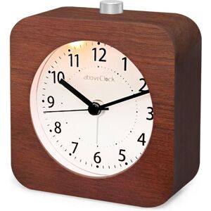 Wooden Morning Alarm Clock, Analog Alarm Clock Silent Non-Ticking Battery Operated Alarm Clock with Snooze Light Function, Needle Clock Increasing Wooden Morning Alarm Clock, Analog Alarm Clock Silent Non-Ticking Battery Operated Alarm Clock with Snooze Light Function, Needle Clock Increasing
