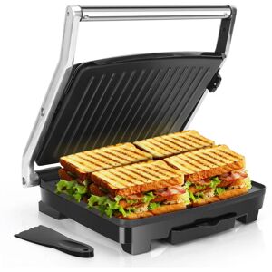 AIGOSTAR Sandwich Toaster 2000W, Deep Fill Toastie Maker 4 Slice Panini Press, Electric Grill with Non-Stick Plates, Adjustable Temperature, Drip Tray,