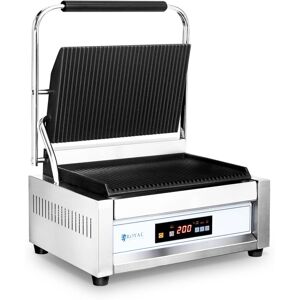 Royal Catering - Contact Grill Panini Press Sandwich Grill Ribbed 2200W 50-300 °c