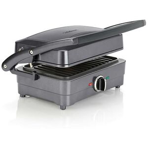 Cuisinart - Style Collection 2-in-1 Grill & Sandwich Maker Midnight Grey