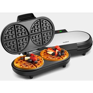 VONSHEF Waffle Maker, Classic Waffle Iron in Stainless Steel with Large Non-Stick Plates & Portable Design, Great Waffle Machine For Breakfast & Dessert,