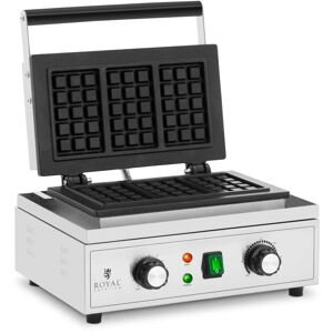 Royal Catering - Waffle Maker - 3 Belgian waffles - 1500 w - 50 - 300 ° c