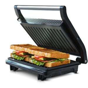 Aigostar - Sandwich Toaster Panini Press, Deep Fill Toastie Maker, Electric Health Grill with Non-Stick Plates, 180° Flat Open, Stainless Steel, Easy