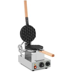 ROYAL CATERING Bubble Waffle Maker Electric Egg Cake Machine Stainless Steel Non Stick Eggette