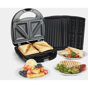 Vonshef - 3 in 1 Sandwich Toaster, Waffle Maker & Grill - Dual Plate Press for Toasties, Paninis & Snacks - Easy to Use & Clean, Non-Stick