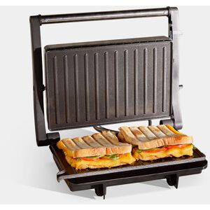 Vonshef - Panini Press Grill – Sandwich Toaster 2 Slice with Non-Stick Plates, 1000W, Deep Fill Toastie Maker with Floating Hinge, Auto Temperature