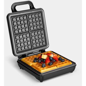 Vonshef - Waffle Maker, Large Quad Belgian Sweet & Savoury Cooker Easy Clean Non-Stick Coated Plates, Cool Touch Handles & Automatic Temperature