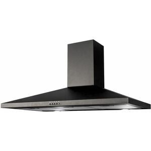 S.I.A Sia CHL100BL 100cm Pyramid Chimney Cooker Hood Kitchen Extractor Fan In Black
