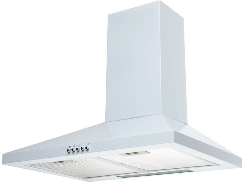 S.i.a - sia CHL60WH 60cm White Pyramid 3 Speed Chimney Cooker Hood Kitchen Extractor Fan