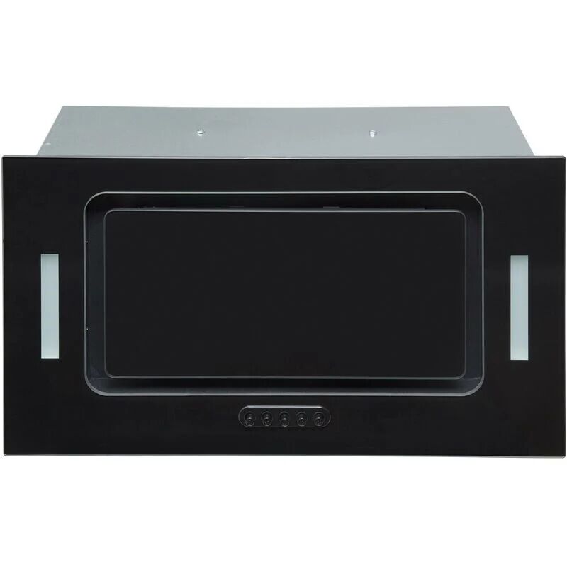 S.i.a - sia UCG52BL 52cm Black Glass Built In Under Canopy Kitchen Cupboard Cooker Hood