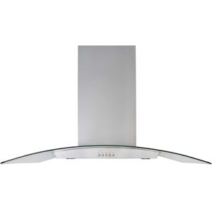 S.I.A 90cm Island Cooker Hood Kitchen Extractor Fan In Stainless Steel - sia ICH90SS