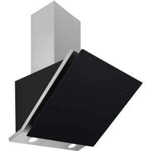 ART28359 60cm Nero Linear Angled Glass Cooker Hood - Designair