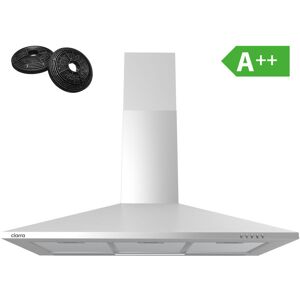 Ciarra - 90cm Cooker Hood 2pcs Carbon Filters Class a++ 370m³/h Stainless Steel Chimney Hood -201SS90