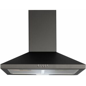 S.i.a - sia CHL60BL 60cm Pyramid Chimney Cooker Hood Kitchen Extractor Fan In Black