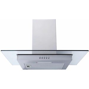 S.I.A SIA FL60SS 60cm Flat Glass Stainless Steel Chimney Cooker Hood Extractor Fan