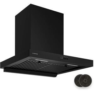 Klarstein - AeroClean Cooker Hood - 60cm Wall Mounted Extractor, 721 m³/h Boost, a++ Energy, led Lighting 3800-4200 k, Quiet 52 dB, Black, Exhaust & Klarstein - AeroClean Cooker Hood - 60cm Wall Mounted Extractor, 721 m³/h Boost, a++ Energy, led Lighting 3800-4200 k, Quiet 52 dB, Black, Exhaust &