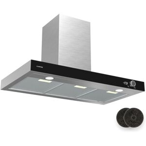 Klarstein - AirNova Extractor Hood - 90cm Wall-Mounted Cooker Hood, 620 m³/h Air Flow, a++ Energy Efficiency, led Lighting 6500K, Quiet 49 dB, Klarstein - AirNova Extractor Hood - 90cm Wall-Mounted Cooker Hood, 620 m³/h Air Flow, a++ Energy Efficiency, led Lighting 6500K, Quiet 49 dB,