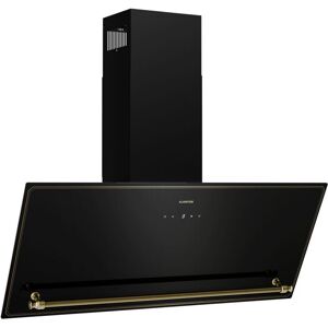 Klarstein - Victoria Angled Cooker Hood - 90cm Black & Gold, 400m³/h Air Flow, a++ Energy Efficiency, Touch Control, led Display, Quiet 52dB, Klarstein - Victoria Angled Cooker Hood - 90cm Black & Gold, 400m³/h Air Flow, a++ Energy Efficiency, Touch Control, led Display, Quiet 52dB,