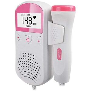 COOCHEER Portable fetal Doppler for pregnancy – heartbeat detector for babies (Type 2, Pink) COOCHEER Portable fetal Doppler for pregnancy – heartbeat detector for babies (Type 2, Pink)