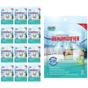 Asab - 12 x Standing Interior Dehumidifier Bag 500ml - 12