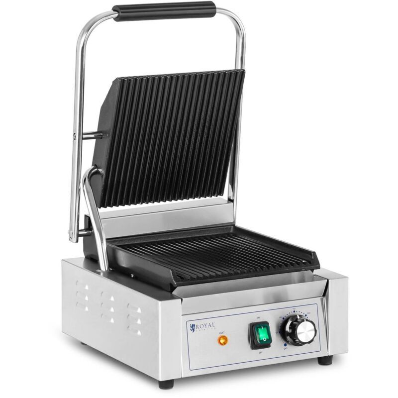 Royal Catering - Contact Grill Panini Grill Sandwich Grill 50-300 °c 23x22cm