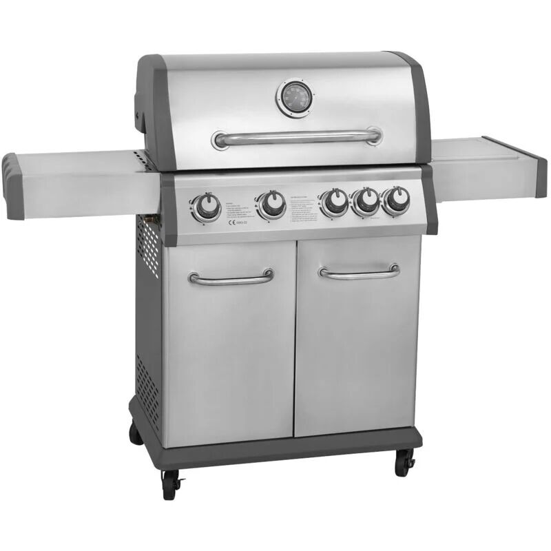 Dellonda Deluxe Gas bbq Grill Stainless Steel Side Burner DG17 - Sealey