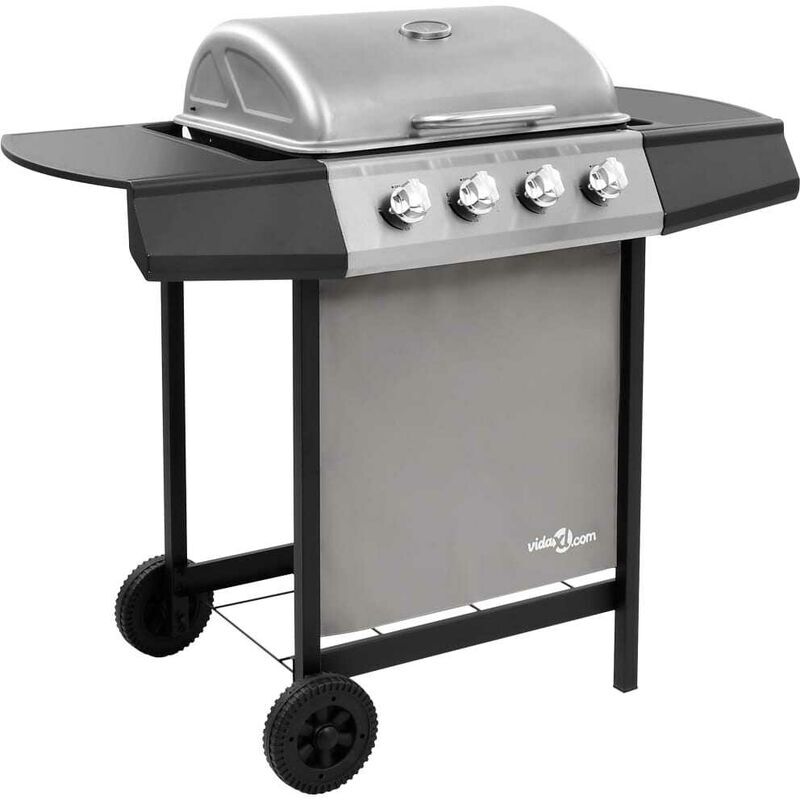SWEIKO Gas BBQ Grill with 4 Burners Black and Silver (FR/BE/IT/UK/NL only) FF48547UK