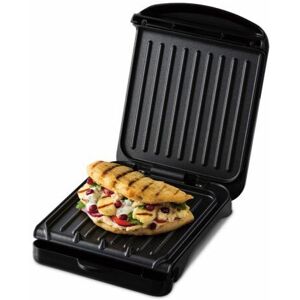 Salton/gf - George Foreman 25800 Small Fit Grill - Versatile Griddle, Hot Plate and Toastie Machine with Speedy Heat Up and Easy Cleaning, Black