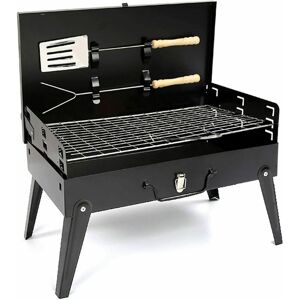 GARDEN MILE Charcoal BBQ Grill Portable Garden Barbeque With Accessories GARDEN MILE Charcoal BBQ Grill Portable Garden Barbeque With Accessories